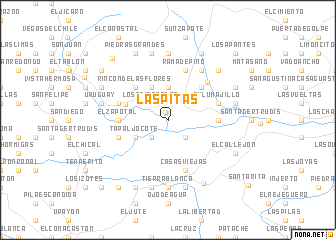 map of Las Pitas