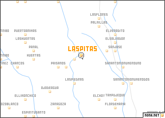 map of Las Pitas