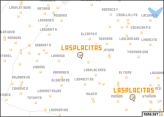 map of Las Placitas