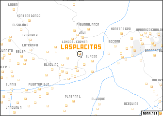 map of Las Placitas