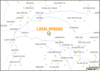 map of Las Planadas