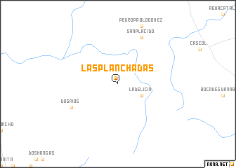 map of Las Planchadas