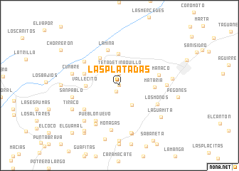 map of Las Platadas