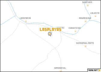 map of Las Playas