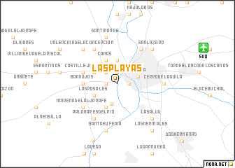 map of Las Playas