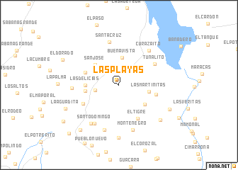 map of Las Playas