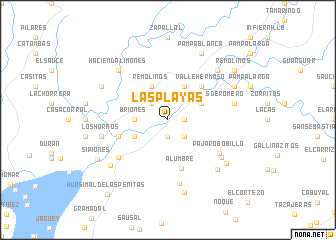 map of Las Playas