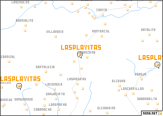 map of Las Playitas