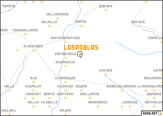 map of Las Poblas