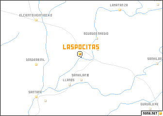 map of Las Pocitas