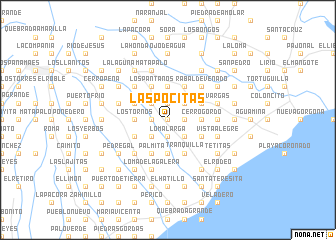 map of Las Pocitas