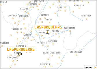 map of Las Porqueras