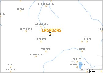 map of Las Pozas