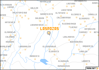 map of Las Pozas