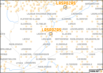 map of Las Pozas