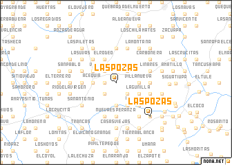 map of Las Pozas