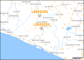 map of Las Pozas