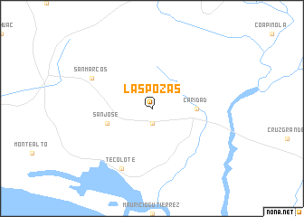 map of Las Pozas