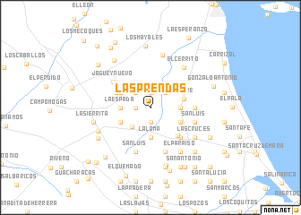 map of Las Prendas