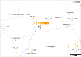 map of Las Presas