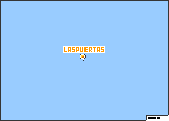 map of Las Puertas