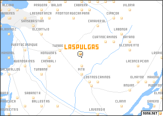 map of Las Pulgas