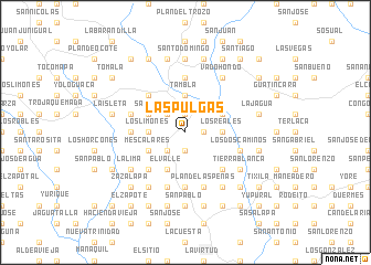 map of Las Pulgas