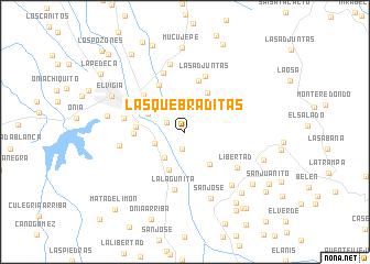 map of Las Quebraditas