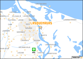 map of Las Quemadas