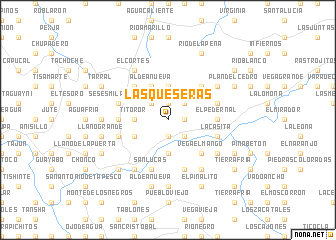 map of Las Queseras