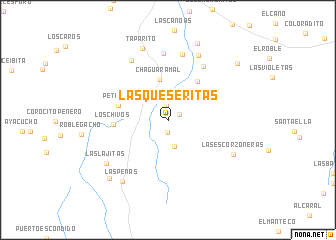 map of Las Queseritas