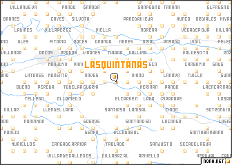 map of Las Quintanas