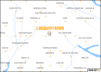 map of Las Quintanas