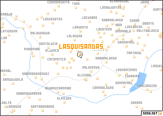 map of Las Quisandas