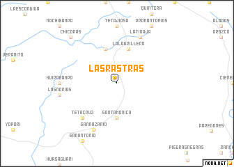 map of Las Rastras