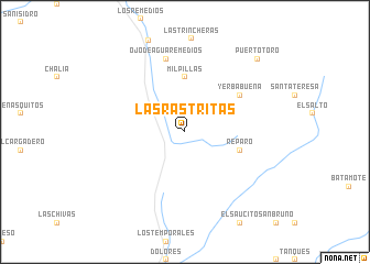 map of Las Rastritas