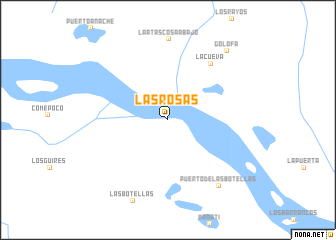 map of Las Rosas