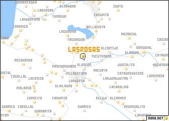 map of Las Rosas