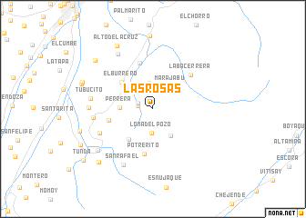 map of Las Rosas