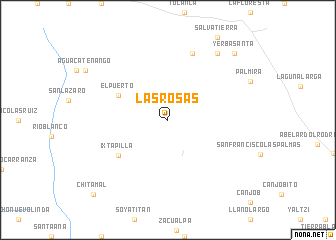 map of Las Rosas