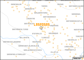 map of Las Rosas