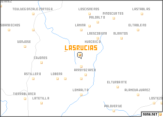 map of Las Rucias