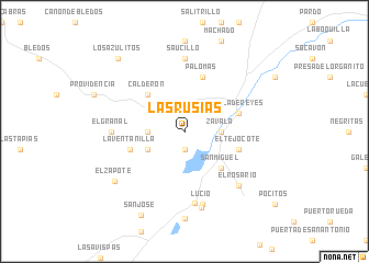 map of Las Rusias