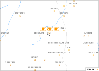 map of Las Rusias