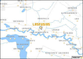 map of Las Rusias
