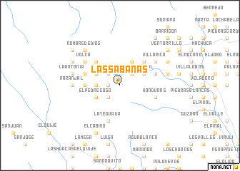 map of Las Sabanas