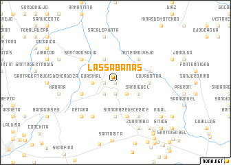 map of Las Sabanas