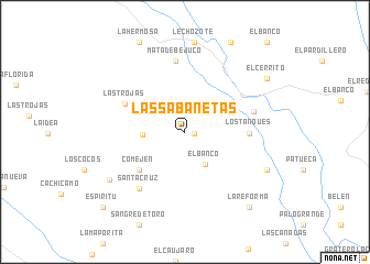 map of Las Sabanetas