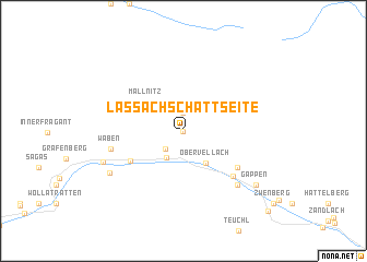 map of Lassach Schattseite