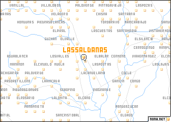 map of Las Saldañas